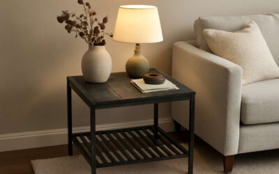 Elevate Your Space with Stylish Slate Tile Top End Tables for a Modern Touch