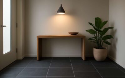 Elevate your foyer with a slate tile entryway that blends timeless style and durability