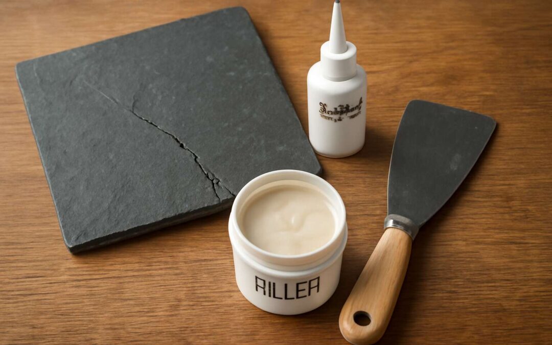 Transform grout and tiles with a slate tile repair kit for flawless floors.
