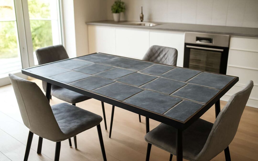 Transform Your Dining Space with slate tile kitchen table: Timeless, Tough, Trendy