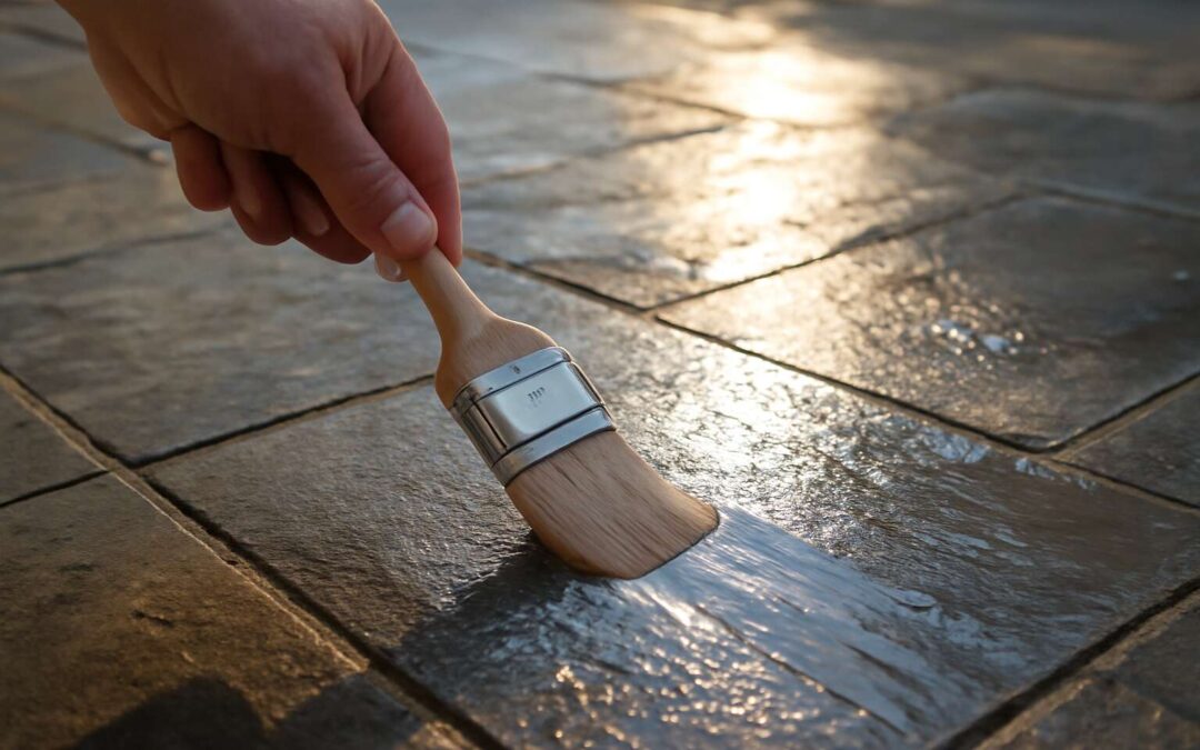 Seal with Style: sealing slate tiles outdoors for a durable, chic patio
